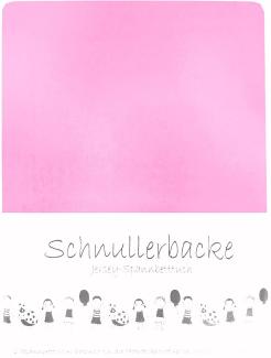 2er Set Baby Jersey Spannbetttuch Schnullerbacke 60/120 x 70/140 cm blütenrosa
