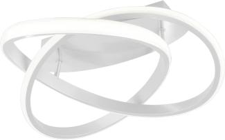 LED Deckenleuchte, weiß, Ring Design, dimmbar, 45 cm, COURSE