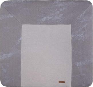 BO Baby's Only - Wickelauflagenbezug Marble - Cool Grey/Lila - 75x85 cm - 50% Baumwolle/50% Polyacryl