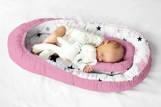 Multifunktionale Kuschelnest Babynest Kokon für Babys und Säuglinge, Nestchen, Reisebett, 100% Baumwolle, antiallergisch