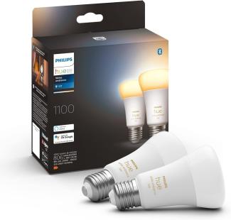 Philips Hue White Ambiance E27 LED Lampe Doppelpack 2x 8,5 W Bluetooth