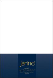 Janine Jersey Elastic Spannbetttuch | 90x190 cm - 100x220 cm | weiß