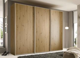 Staud Schwebetürenschrank, Holzwerkstoff, Artisan Eiche, 222cm / 249cm / 68 cm (H/B/T)