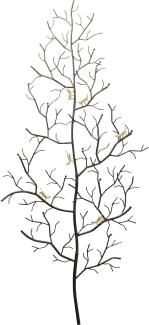 Kare 84172 Design Wandgarderobe Ants On A Tree Groß, Garderobe für die Wand mit Vögeln, Garderobe in Baum Optik, verschiedene Größen erhältlich (H/B/T) 160x68,5x7,5cm
