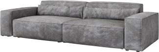Big-Sofa Sirpio XL 270x130 cm Mikrofaser Taupe