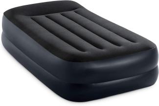 Intex Luftbett mit integrierter Luftpumpe, schwarz, 99 x 191 x 42 cm