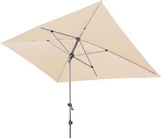 Doppler Sonnenschirm / Kurbelschirm "Expert 300 x 200 Auto Tilt", natur, 300 x 200 cm