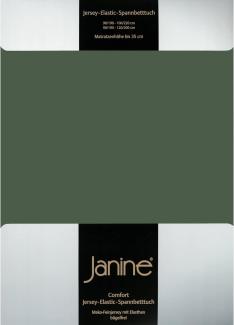Janine Spannbetttuch ELASTIC-JERSEY Elastic-Jersey olivgrün 5002-76 200x200
