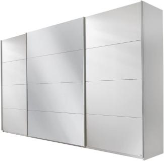 Rauch Schwebetürenschrank mit Spiegel 3-türig Weiß Alpin, BxHxT 315x210x62 cm