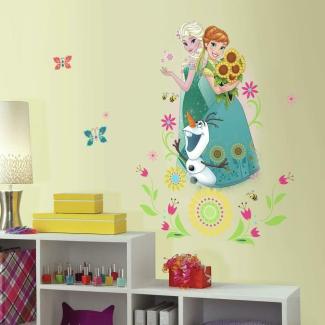 RoomMates - DISNEY Frozen Anna & Elsa - Wandtattoo Wandsticker Wandaufkleber Wan