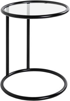 HAKU Möbel Beistelltisch, Metall, schwarz, Ø 45 x H 55 cm