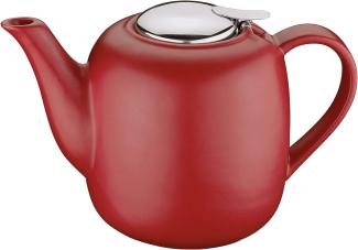 Küchenprofi Keramik Teekanne 1500ml London mit Filtereinsatz | Rot