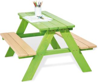 Pinolino 'Nicki für 4' Kindersitzgarnitur, Massivholz, 90 x 50 x 79 cm, Grün
