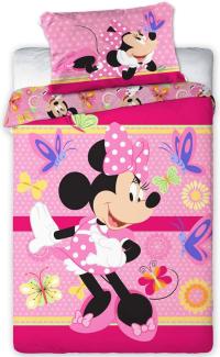 Baby Bettwäsche Disney Minnie Mouse 100 x 135 cm pink