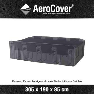 AeroCover Schutzhülle für Sitzgruppen 305x190x85 cm Schutzhaube Gartentisch Tischhülle