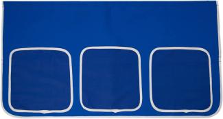 Bett Tasche Stofftasche für Hochbett Bettzubehör blau Stoff Kinderbett Vorhang