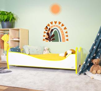 Kinderbett Swing 80x160 cm gelb