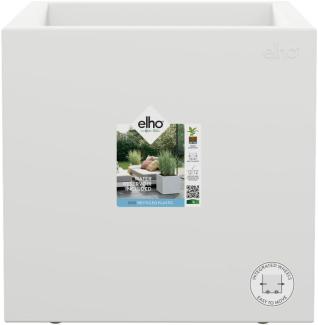 elho Vivo Next Quadrat 40 - Übertopf für Innen & Außen - Pflanzentopf groß Draußen - Ø 39. 0 x H 37. 9 cm - Weiß/Weiss