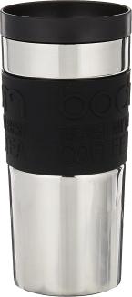 Bodum 11093-01 Travel mug, 0. 35 L, Reisebecher Edelstahl 8. 5 x 8. 5 x 18 cm, schwarz