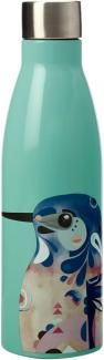 Maxwell & Williams Pete Cromer Trinkflasche, Wasserflasche, Azure Kingfisher, Edelstahl, Mehrfarbig, 500 ml, JR0001