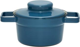 RIess Aromapot Emaille Topf mit Deckel 16 cm 0,75 Liter Silent Blue