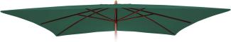 Ersatz-Bezug für Sonnenschirm Florida 3x4m, Sonnenschirmbezug Ersatzbezug, Polyester ~ grün