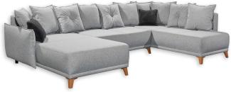 ED Lifestyle Pamplona REC 2F OTM Sofa universal aufbaubar Holzwerkstoff/Nosag Silver/Anthrazit