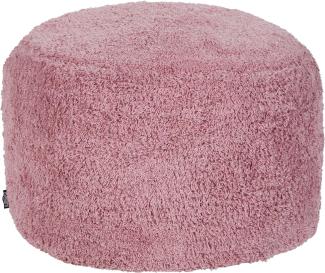 Pouf Baumwolle rosa rund ⌀ 50 cm KANDHKOT