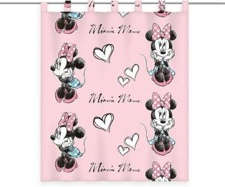 Gardine Vorhang Fertiggardine Minnie Mouse Glow in the dark 140 x 160 cm