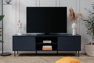 TV-Lowboard Caracas in blau 160 x 50 cm