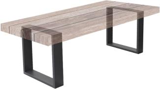Tischbeine 2er Set mit Vierkantprofilen 40x43 cm aus Stahl
