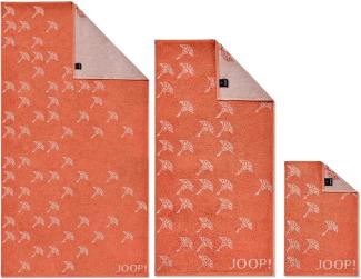 JOOP Frottier Handtücher Move Faded Cornflower | Gästetuch 30x50 cm | apricot
