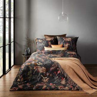 Fleuresse Mako-Satin Bettwäsche Bed Art S Leopard dust grey | 155x200 cm + 80x80 cm