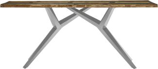 Tisch 180x100cm Altholz Metall Esstisch Speisetisch Küchentisch Esszimmer Küche