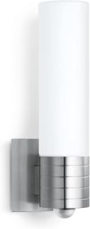Steinel Außenwandleuchte L 260 S mit 240° Infrarot-Sensor, Edelstahl mit Opalglas, 9,87 W, 703 lm, 3000 K warmweiß