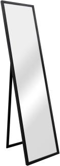 Standspiegel Giovinazzo 150x35 cm neigbar Schwarz [en. casa]