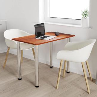 60x50 | Esszimmertisch - Esstisch - Tisch mit Chrombeinen - Küchentisch - Bürotisch | Locarno