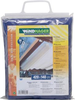 Windhager Sonnensegel für Seilspanntechnik, Uni-Blau, 270 x 140 cm