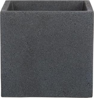 Scheurich C-Cube Pflanzgefäß Stony Black 40 cm, Höhe 33 cm