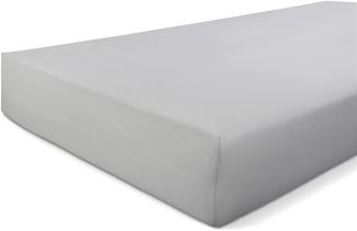 Walra Spannbettuch Jersey Stretch Grau - 180x200/210 cm
