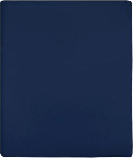 Spannbettlaken Jersey Marineblau 90x200 cm Baumwolle