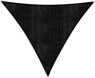Lumaland Sonnensegel Polyester Dreieck 3 x 3 x 3 Meter Dunkelgrau