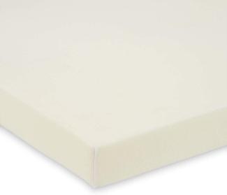 FabiMax BIO-Baumwolle Jersey Spannbettlaken für 6-eck Laufgitter, Crème, 100 x 115 cm, 4270, creme