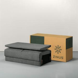 ZINUS Jackie Loveseat Sofa | Zeitgenössisch | Einfache Montage ohne Werkzeug | Ausgestellte Lehnen | Schmal zulaufende Beine | Sofa in einer Box | Grüne Steinfarbe