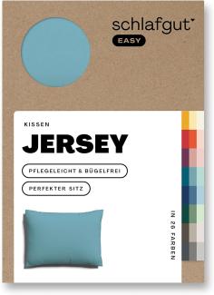 Schlafgut Kissenbezug EASY Jersey | Kissenbezug einzeln 40x60 cm | petrol-mid