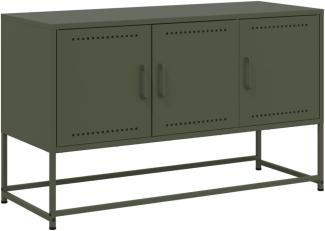 TV-Schrank Olivgrün 100,5x39x60,5 cm Stahl 846480