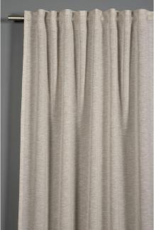 Gardinia Voil Uni Schal mit Gardinenband, 140 x 245 cm, beige