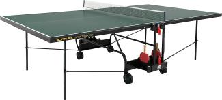 Sunflex 50063 'Tischtennisplatte Sport Indoor', 274 x 152,5 x 76 cm, mit Tischtennisnetz, klappbar, grün