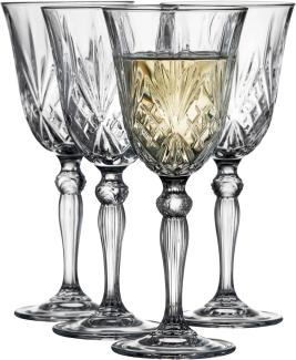 Lyngby Glas Crystal Clear Melodia White Wine Glass 21 cl - Set of 4