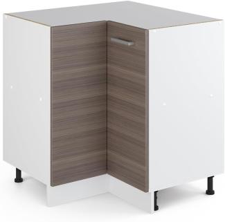 Vicco Küchenschrank R-Line Hängeschrank Unterschrank Küchenzeile Küchenunterschrank Arbeitsplatte, Möbel verfügbar in anthrazit und weiß (edelgrau ohne Arbeitsplatte, Eckunterschrank 87 cm)